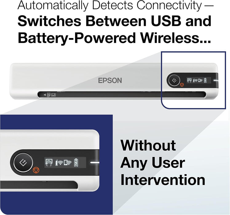 Epson DS-80W Wireless Portable Document Scanner