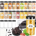 Plastic Jars 6 OZ, 48 Pcs Plastic Jars with Lids Round Wide Mouth Slime Containers with White Lids Empty Small Storage Jar for Travel, Home Kitchen Food, Arts Crafts