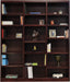 Concepts in Wood 18-Shelf Triple Wide Cherry Wood Bookcase