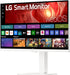 LG 27U730SA-W 27-Inch Smart 4K UHD (3840 x 2160) IPS Computer Monitor, HDR10, Built-in Speaker, Screen Share, Bluetooth, Remote Control, HDMI, USB Type-C PD 65W, Tilt/Height/Swivel/Pivot Stand, White