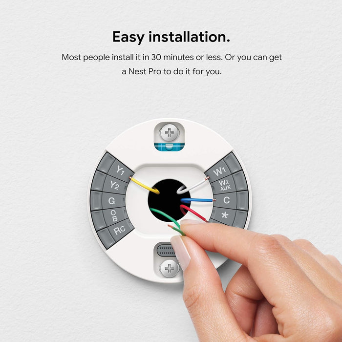 Google Nest Learning Thermostat - Programmable Smart Thermostat for Home - 3rd Generation Nest Thermostat - Compatible with Alexa - Brass (Renewed)