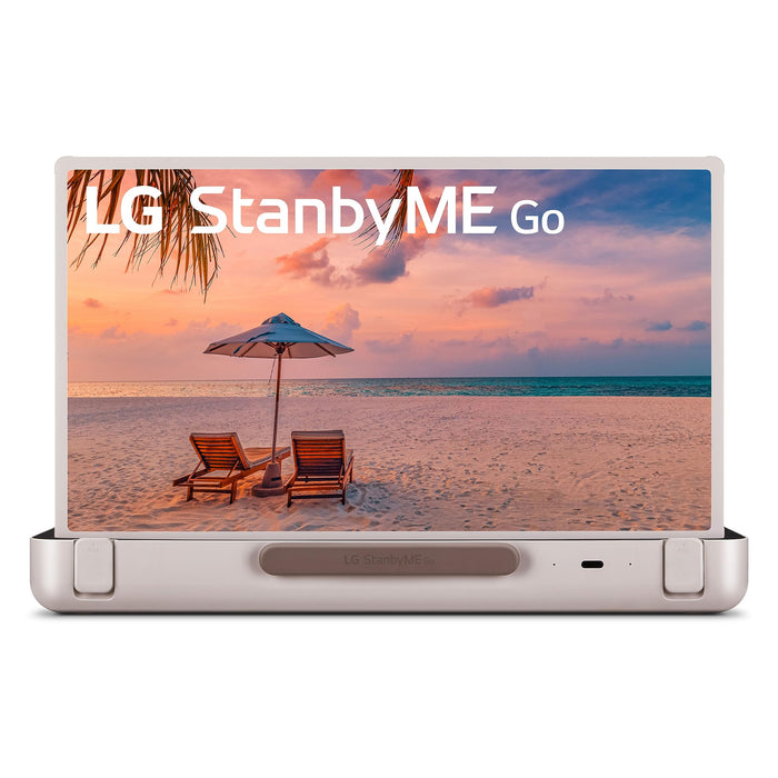 LG 27-Inch Class StanbyMe 1080p-Portable Touch-Screen-Monitor 27ART10AKPL, Built-in Battery, Full Swivel Rotation, 60Hz Refresh Rate, Calming Beige