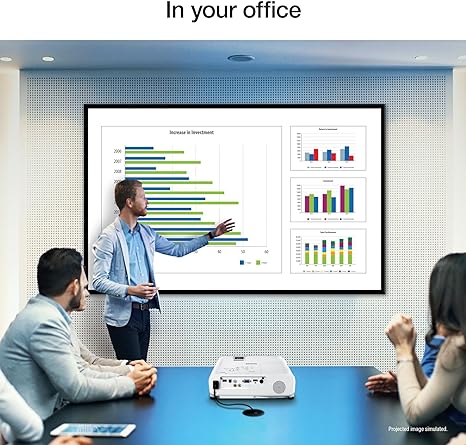 Epson Pro EX7280 3-Chip 3LCD WXGA Projector, 4,000 Lumens Color Brightness, 4,000 Lumens White Brightness, HDMI, Built-in Speaker, 16,000:1 Contrast Ratio - NJ Accessory/Buy Direct & Save