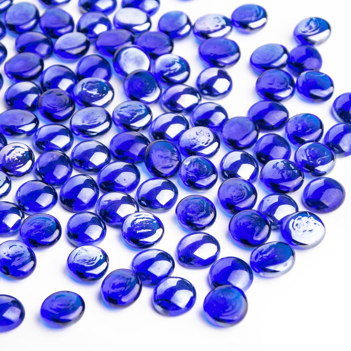 1 LB Mix Color Glass Beads, Mini Flat Glass Marbles~150PCS for Vase Fillers, Floral Bottom Mancala Gems Pebbles Fish Tank Rocks for Table Scatter Aquarium,Home Decorative Art Craft Supplies(0.5"~0.7")