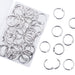 1 Inch Loose Leaf Binder Rings, (50 Pack) Metal Office Book Rings, Nickel Plated Steel Binder Rings, Keychain Key Rings, Index Card Rings, Silver, for School, Home, Office