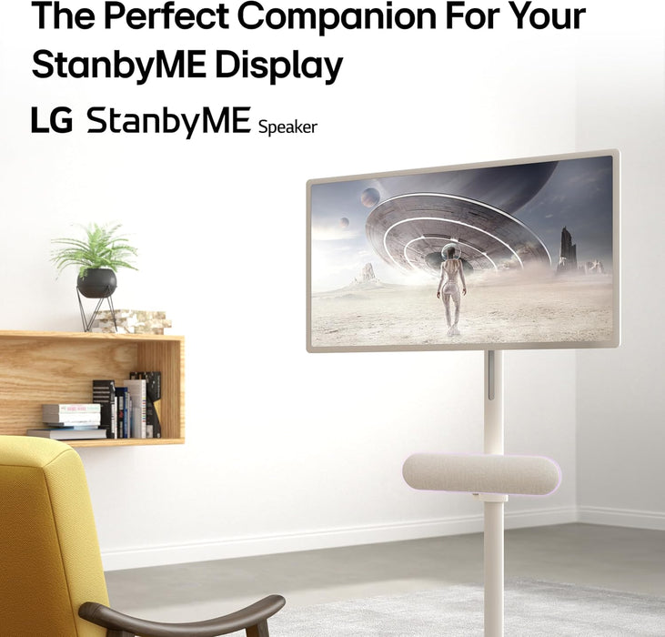 LG 27-Inch Class StanbyMe 1080p-Portable Touch-Screen-Monitor 27ART10AKPL, Built-in Battery, Full Swivel Rotation, 60Hz Refresh Rate, Calming Beige