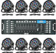 CO-Z LED Stage Lighting RGB Disco Lights 18x3W with DMX Controller for DJ, Concert, Disco, Bar, Party, Wedding 8 Pieces - NJ Accessory/Buy Direct & Save