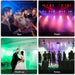 CO-Z LED Stage Lighting RGB Disco Lights 18x3W with DMX Controller for DJ, Concert, Disco, Bar, Party, Wedding 8 Pieces - NJ Accessory/Buy Direct & Save