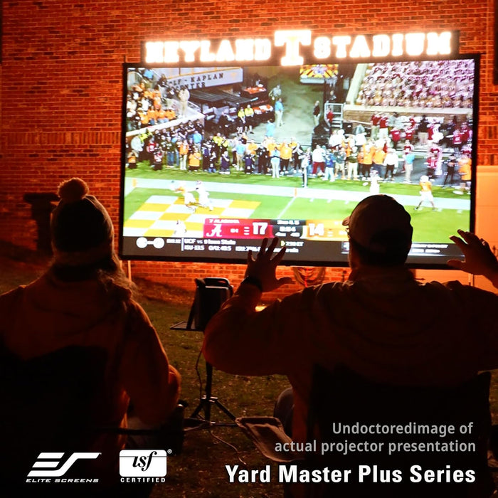 Elite Screens Yard Master Plus, 180-INCH 16:9 Height Setting Adjustable Portable Projector Screen, 4K HD Outdoor Indoor Movie Theater Front Projection, US Based Company 2-YEAR WARRANTY, OMS180H2PLUS