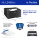 Brother HL-L2460DW Wireless Compact Monochrome Laser Printer with Duplex