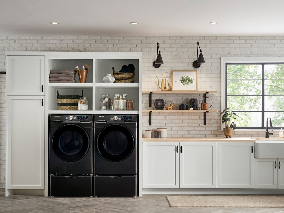 Samsung 5.0 cu. ft. Smart Front Load Washer Super Speed Black Stainless Steel