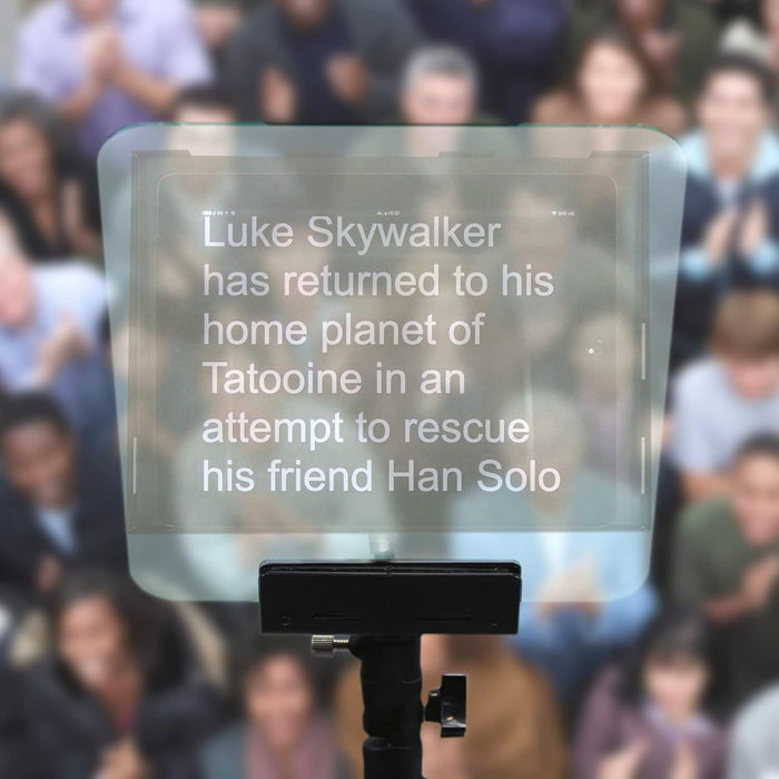 TELEPROMPTER Pad iPresent Pro Portable Presidential Prompter for iPad Tablet or Monitor - Includes Remote, Case and App - Stage Teleprompter for Presentations - Prompter for Live Speech - NJ Accessory/Buy Direct & Save