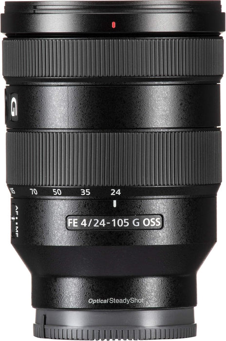 Sony FE 24-105mm f/4 G OSS Lens (SEL24105G) with Pro Kit Combo Bundle - International Version