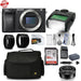Sony Alpha a6300 Mirrorless Black Camera with 16-50mm & 64GB Additional Accessories Package
