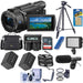 Sony FDR-AX43 UHD 4K Handycam Camcorder with Spare Battery & Dual Charger Pro Bundle