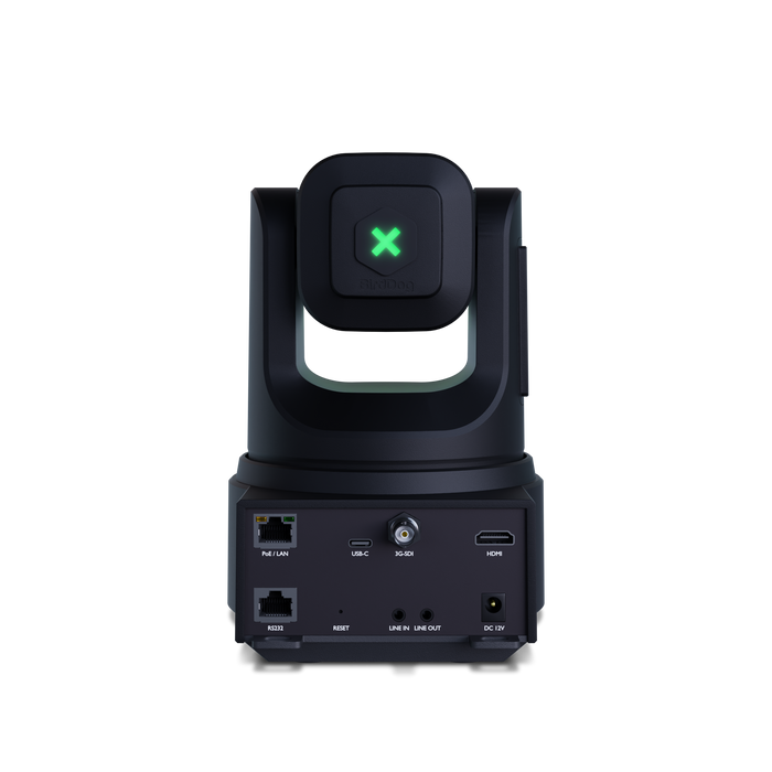 BirdDog X4E Ultra PTZ Camera (Black) - rear ports view