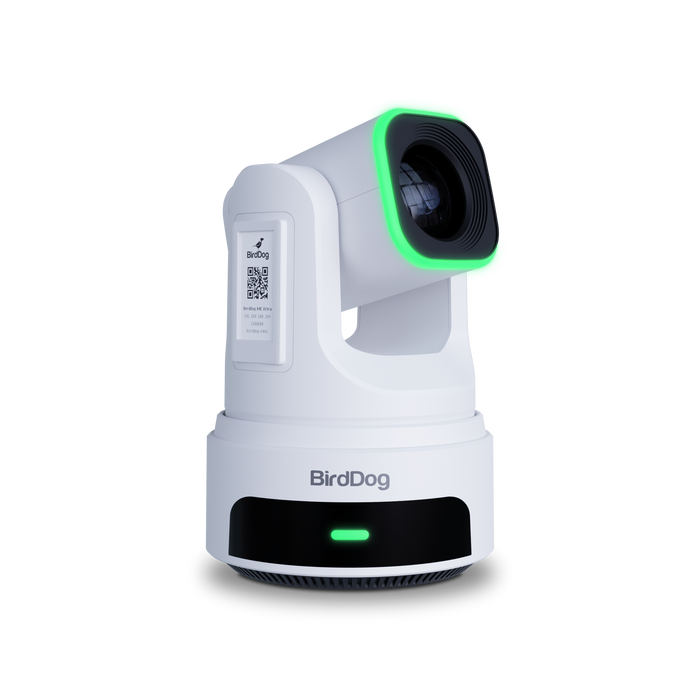 BirdDog X4E Ultra PTZ Camera (White) - side angle