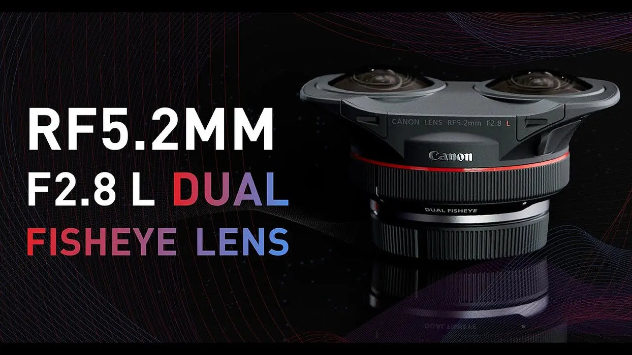 Canon RF 5.2mm F2.8 L Dual Fisheye Lens: Immersive 3D VR Capture