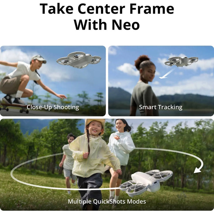 DJI Neo Palm-Sized 4K Drone Fly More Combo with 3 Batteries and RC-N3 Remote