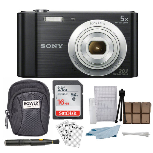 Sony Cyber-shot DSC-W800 (Black) Starter Bundle — view 1