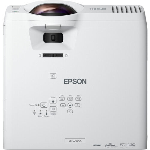 Epson PowerLite L200SX 3600-Lumen XGA Short-Throw Laser 3LCD Smart Projector V11H994020 - NJ Accessory/Buy Direct & Save