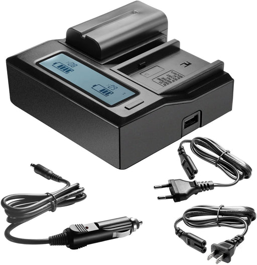 Neewer Dual-Channel LCD Battery Charger for Sony NP-F550 — view 2