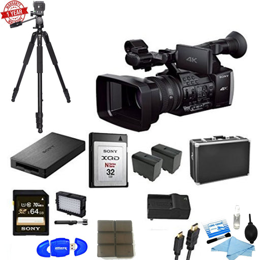 Sony FDR-AX1 4K Video Camcorder w/ 32GB XQD & Waterproof Case Bundle