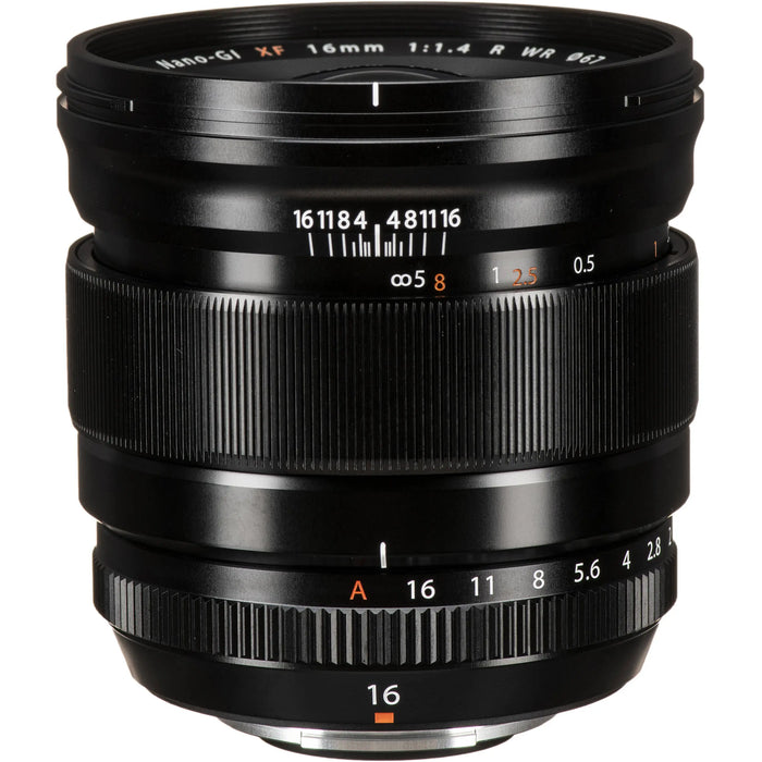 FUJIFILM XF 16mm f/1.4 R WR Wide-Angle Prime Lens for X-Mount Cameras