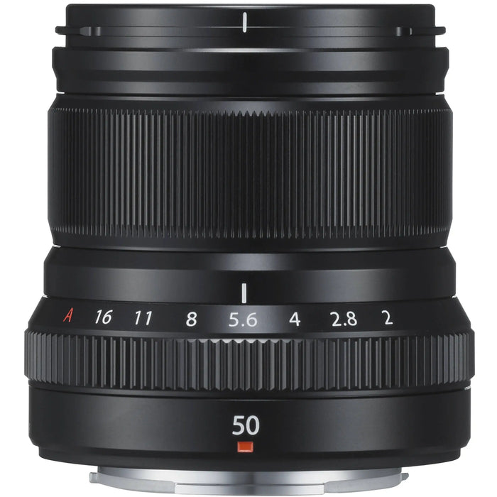 FUJIFILM XF 50mm f/2 R WR Black Prime Lens for X-Mount Cameras