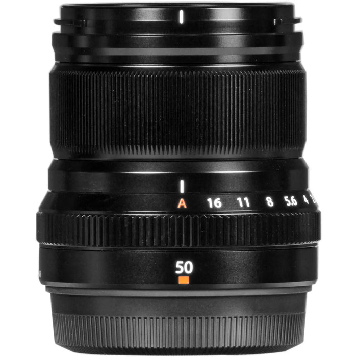 FUJIFILM XF 50mm f/2 R WR Black Prime Lens for X-Mount Cameras