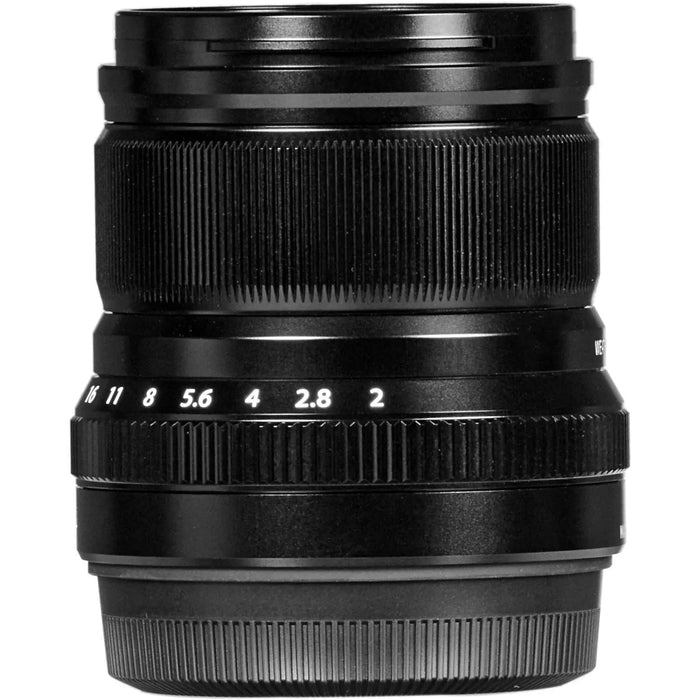 FUJIFILM XF 50mm f/2 R WR Black Prime Lens for X-Mount Cameras