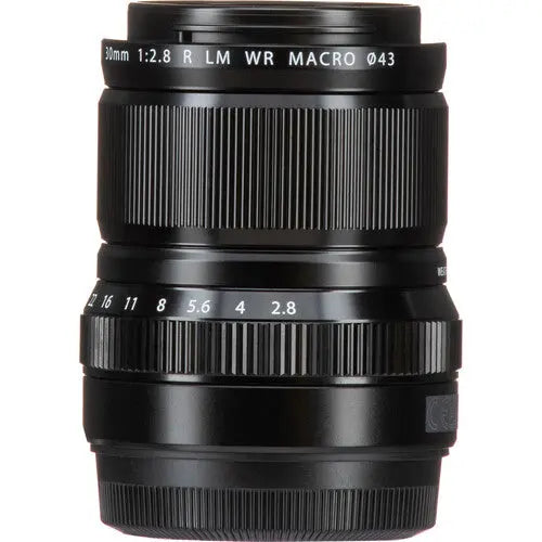 Fujifilm XF 30mm f/2.8 R LM WR Macro Lens, Weather-Sealed, Linear Motor, Black