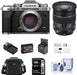 Fujifilm X-T5 Mirrorless Camera, Silver with XF 16-80mm f/4.0 R OIS WR Lens, 128GB SD Card, Shoulder Bag, Extra Battery, Charger, 72mm Filter Kit, Screen Protector, Cleaning Kit - NJ Accessory/Buy Direct & Save
