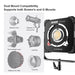 GVM Reign FH400B 400W Bi-Color LED Flathead Light for Pro Studio Film