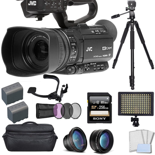 JVC GY-HM180 4K Ultra HD Camcorder with Sony 256GB Supreme Bundle — view 1