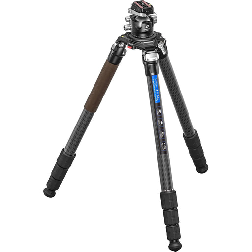 Leofoto LN-404C Heavy-Duty Carbon Fiber Tripod Kit with LH-55LR Ball Head