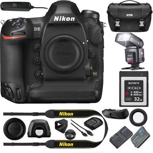 Nikon D6 DSLR Camera with Sony 32GB G Series Starter Bundle — view 1
