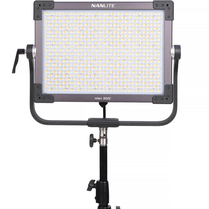 Nanlite Alien 300C RGB LED Light Panel with Gold Mount