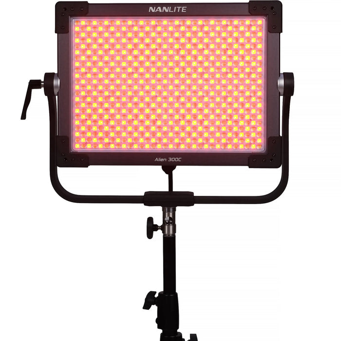 Nanlite Alien 300C RGB LED Light Panel with Gold Mount