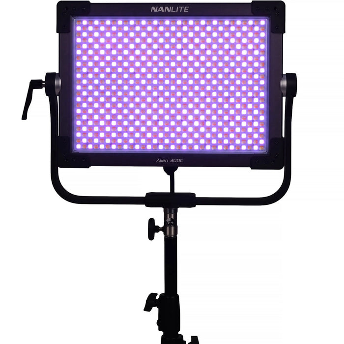 Nanlite Alien 300C RGB LED Light Panel with Gold Mount