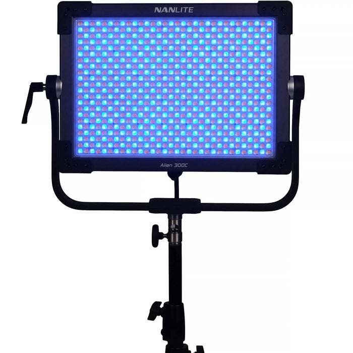 Nanlite Alien 300C RGB LED Light Panel with Gold Mount