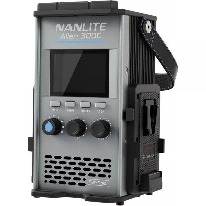 Nanlite Alien 300C RGBWW LED Light Panel, V-Mount, IP55, DMX, App Control