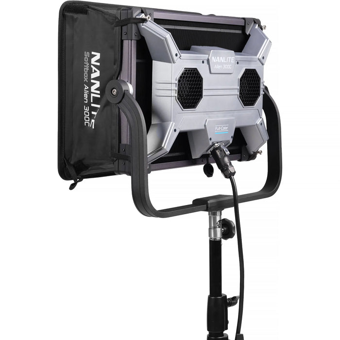 Nanlite Alien 300C RGBWW LED Light Panel, V-Mount, IP55, DMX, App Control