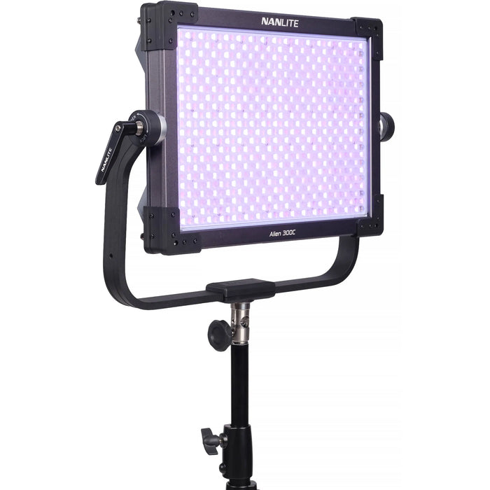 Nanlite Alien 300C RGBWW LED Light Panel, V-Mount, IP55, DMX, App Control