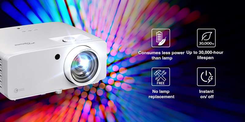 Optoma ZK521ST 4K UHD 5000 Lumens Short Throw Laser Projector