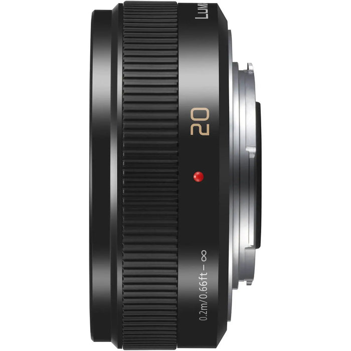 Panasonic Lumix G 20mm f/1.7 II ASPH. Micro Four Thirds Lens, Bright Prime, Black