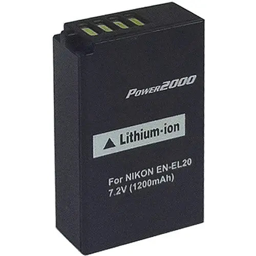 Power2000 ACD-348 Lithium-Ion Battery (1200mAh) for Nikon EN-EL20 Cameras