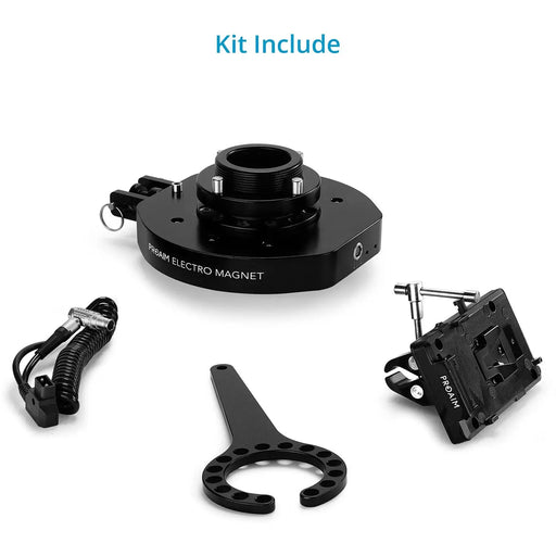 Proaim Electro Magnetic Quick Release Mitchell Mount - Secure Camera Gimbal Rig Adapter