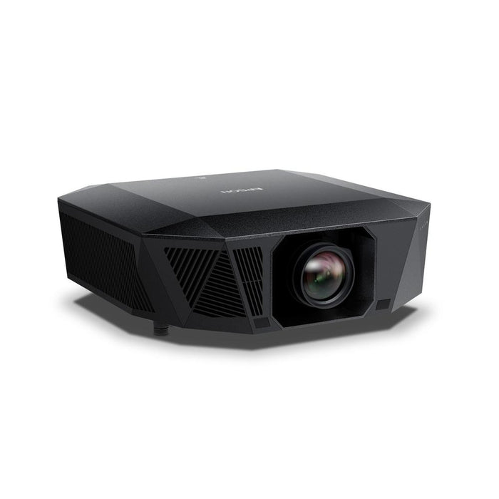 Epson QL3000B 4K laser projector, angled front view highlighting the faceted side vents
