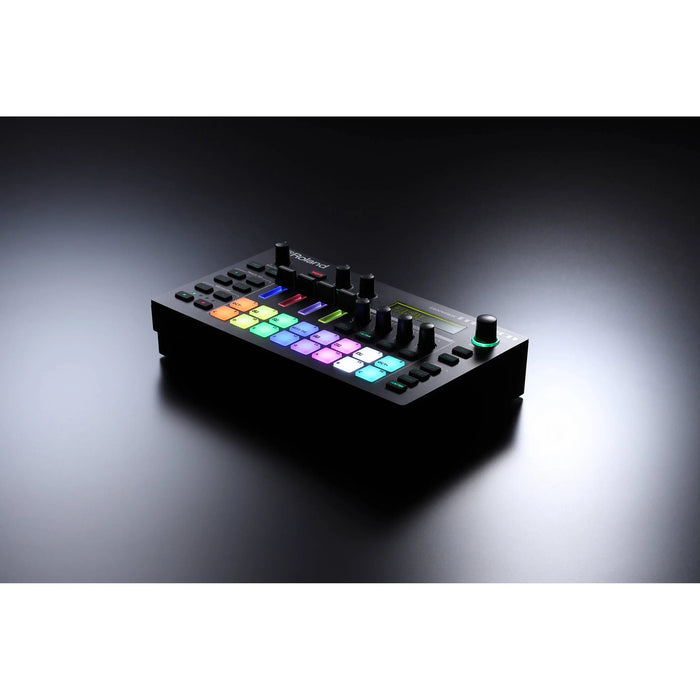 Roland MC-101 Portable Groovebox: ZEN-Core Engine, 4-Track Sequencer, MIDI